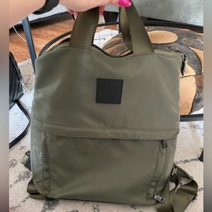 Cynthia Rowley backpack, green.